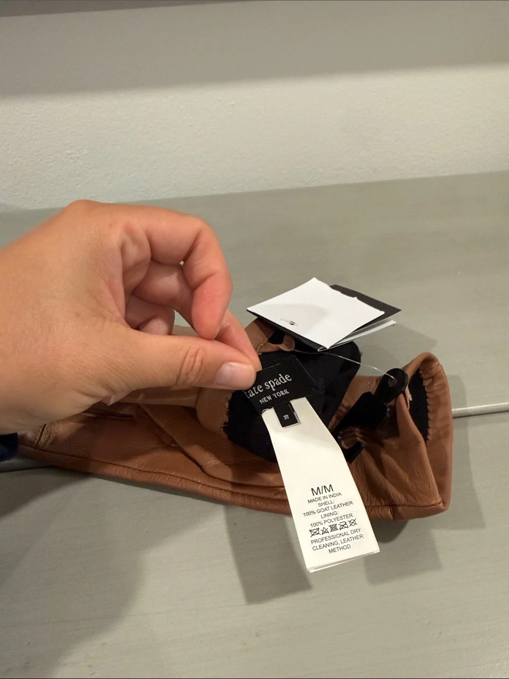 kate spade Brown Leather Women's Gloves